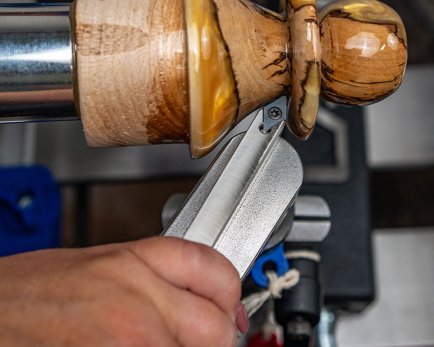 3 Carbide Tools - Rougher, Hollower and Detailer each with a Foam Grip Handle - 26.5" Overall