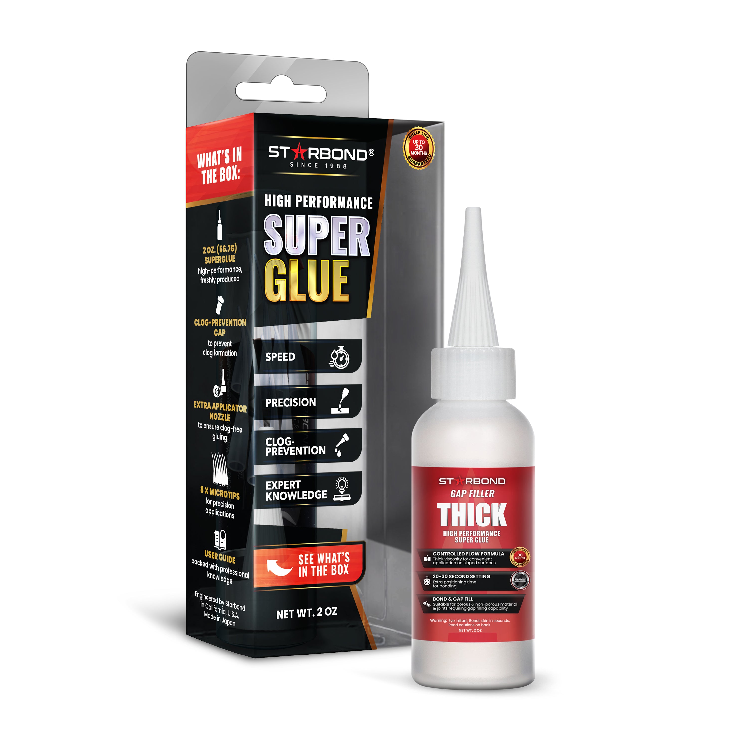 Starbond Gap Filler Thick (CA) Super Glue, 2 oz