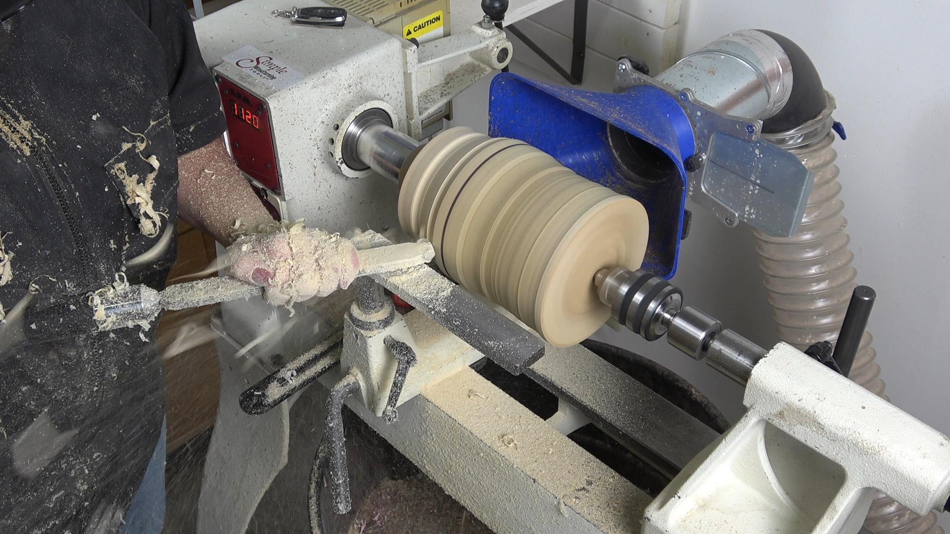 Live Chuck Points Kit with Optional Chuck Reversing Adapter for Woodturning Lathe MT2