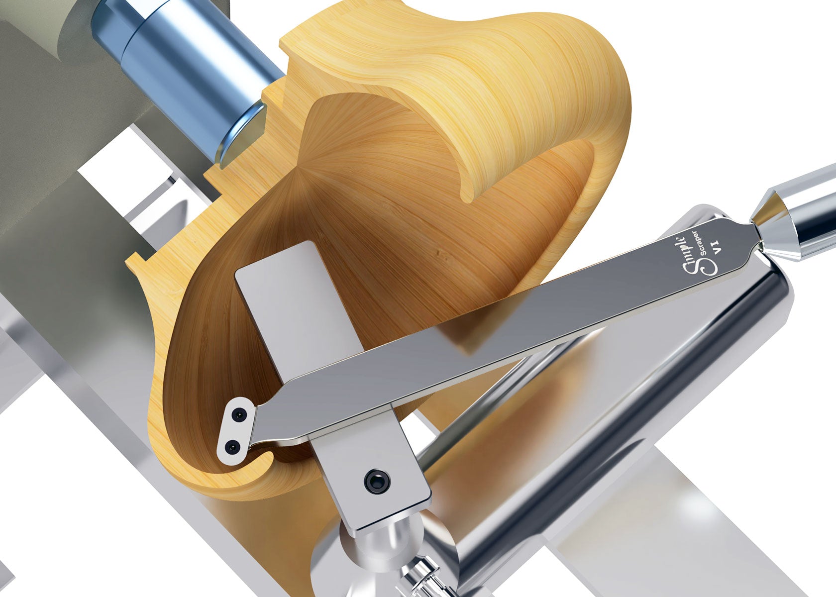 Simple Hollowing System with Laser, Extended Base Plate, 12" Long Scraper Set and 1 Handle