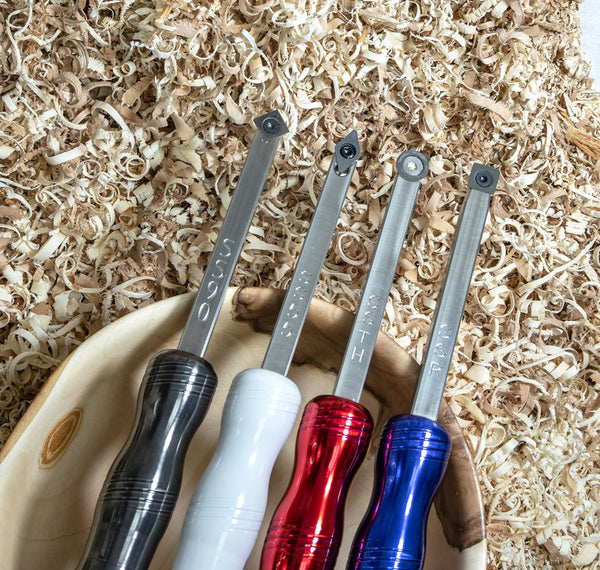 Buy colored-handles 4 Mini Size Tool Set with Carbide Cutters and Silver Handles - 12&quot; Overall